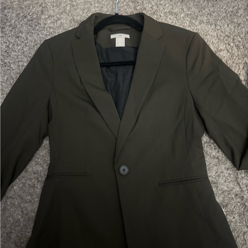 H&M fit Dark Green Blazer like new